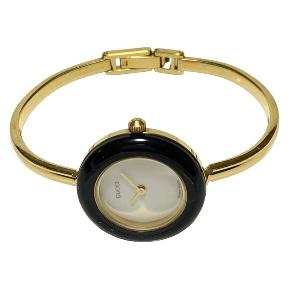 Auth GUCCI Bezel Watch 11/12.2 0****** Gold Women's Wrist Watch - Picture 2 of 6